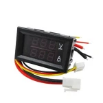 Red blue Dc 0-100v 10A LED dc dual display digital voltmeter headband adjustment