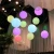 Import restaurant led hanging lights modern decoration outdoor PE plastic led ball hanging pendant light lamp from China