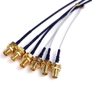 RF cable RG174 with SMA MALE to SMA FEMALE connector