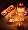 romantic heart shape scented tealight candle for Christmas