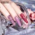 Import ROSALIND oem private label nail art salon 15ml 12 colors quick extension gel polish soak off shiny color glitter poly nail gel from China