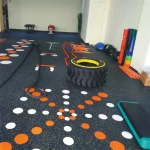 Rubber Flooring Rolls All Sizes and Colors Durable gym rubber flooring roll with SBR EPDM speckles