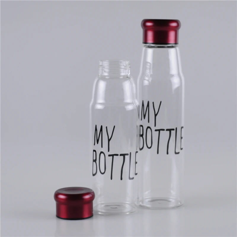 Safeshine 420ml / 550ml My Bottle Drinking Glass Cup glass water bottle private label glassware travel mug sport bottle