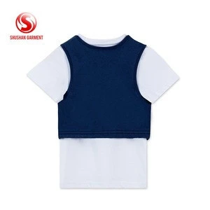 School uniform custom printed kids t shirt
