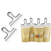Set of 12 Stainless Steel Chip Bag Clips, Large and Durable Clip With 3-inches Wide for Air Tight Seal Grip on Coffee & Food Bag