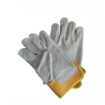 SHIELD safety work leather welding gloves making machine