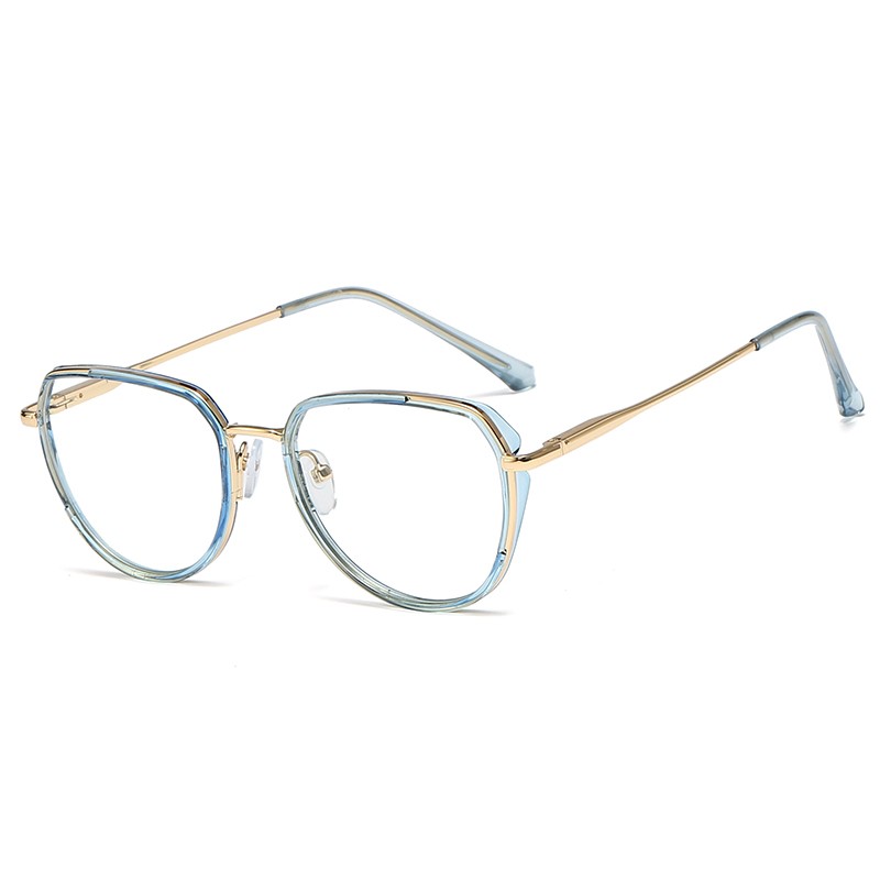 SHINELOT 95585 New Arrival Trendy Material Frame Women With Blue Light Filter Custom Logo  Spring Hinge Optical Eyewear