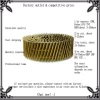 Siding Coil Nails Ring Shank Wire Collated Coil Thickcoat Galvanized 15-Degree 2-Inch x 0.090-Inch Paper Collated Framing Nails