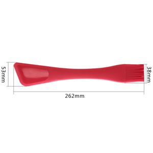 Silicone Baking Pastry Butter Ice Cream Mixer Spatula With Brush