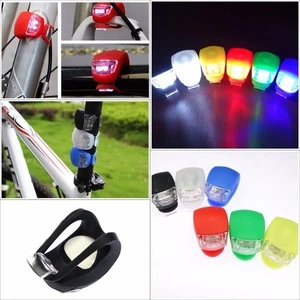 Silicone Bike Light Head Front Rear Wheel Bicycle Accessories