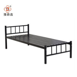 simple design customised size metal single bed home/dormitory used steel bed