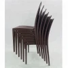 simple stackable rattan plastic chair