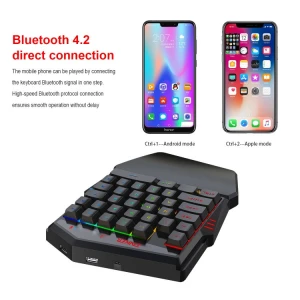 Single Hand Keyboard Mini Gaming Led Keyboard and Mouse Adaptor Baattle dock PAD K99 PUBG Game Keypad and Mouse Converter