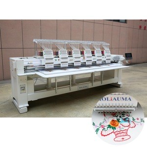 Six Head Canton Fair promotional cheaper priced Brother HO1206 Used 12 Needles Industrial Embroidery Sewing Machine