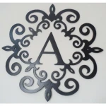 Small laser cutting wall art decor metal frame
