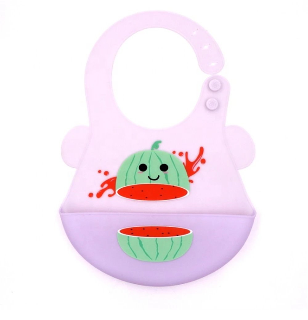 Soft And Easy To Clean Food Grade Silicone Retro Style Pacifier Waterproof Bibs Baby