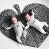 Soft Toy Style Grey leaf Baby Mat 90cm Baby Toys Play Mat For children&#39;s room decoration Game Tapis Bebe
