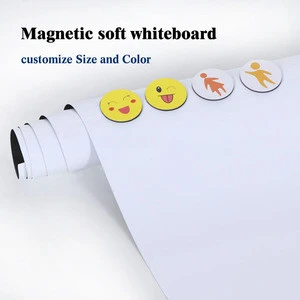 Soft whiteboard wall sticker children&#39;s environmental drawing erasable magnetic board