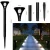 Import Solar Light Outdoor Waterproof Ground Lamp Solar Path Lights with Motion Sensor LED Lighting for Yard Garden Landscape Lawn from China