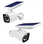 Solar Power Simulation Camera Body Induction Dummy Solar Powered LED Wall Light Lamp Motion Sensor CCTV Security Camera