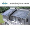 solar system 6KW electric generator solar / 6KW complete set solar panel system kit for villa