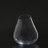 Special design The crack floral glass vase customized transparent hand-blown clear thick glass flower vase