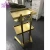 Import speway hot sale stainless steel golden hair salon trolley with wheels from China