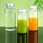 Square Stripes Milk Tea Drinking Pitchers for Wholesale