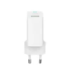 Square White Euro Plug USB Wall Charger With Type C And LED High Quality 5V 2A 3A Adapter