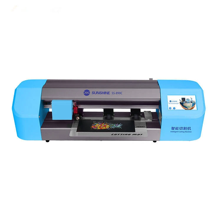 SS-890C Sunshine Auto Film cutting machine mobile phone tablet front glass back cover protect film cut tool