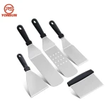 Stainless Steel 13 Pcs BBQ Grill Spatula Set Outdoor  Tools Teppanyaki Spatula Griddle Accessories Set Outdoor Camping Gift
