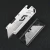Import stainless steel handle SK5 replaceable blade geometric small EDC pocket utility knife for box rubber tube survival rescue from China