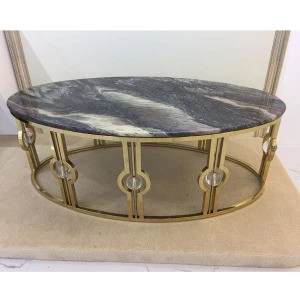 stainless steel marble coffee table