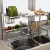 Import Stainless Steel Over Sink with Black Kitchen Organizer Dish Drainer Rack from China