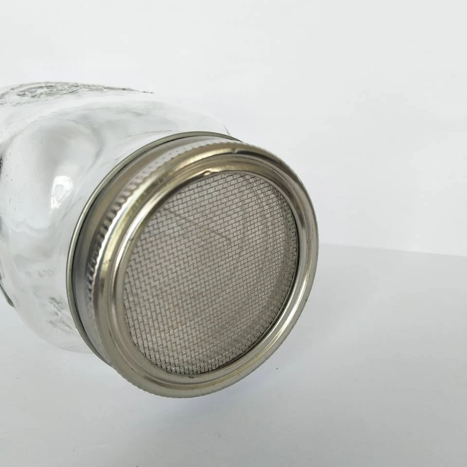 stainless steel sprouting lid mason jar screen Disc filter