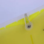 stationeries clear cover yellow pockets 8 pockets A4 file folder other plastic products