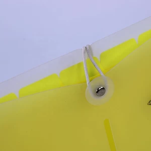 stationeries clear cover yellow pockets 8 pockets A4 file folder other plastic products