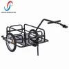 Steel Frame Bicycle Bike Cargo Trailer Luggage foldable folding Storage Cart Carrier 80lb Hauler Cart