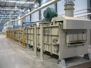 steel wire production line for heat treatment and hot dip galvanizing