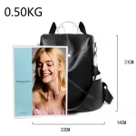 Stitching Womens Backpacks Anti-theft Back Zipper Ladies School Bags Summer New Casual Single Shoulder Backpack