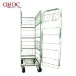 storage cage used supermarket rack and trolley for milk