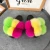 Import Summer fashion luxury wholesale raccoon Fur slippers real fox fur balls women pompom fur slides from China