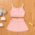 Import Summer Hot Selling Fashion Clothes Kids Clothes Girls Baby Girl Clothes Sets 2 Pcs Set Solid Sleeveless Tops+Short Skirt 0-6Y from China