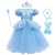 Import Summer Kids  Clothing Girls Princess Rapunzel Costume Dressing up Dress Carnival Halloween Birthday Fancy Party Outfit from China