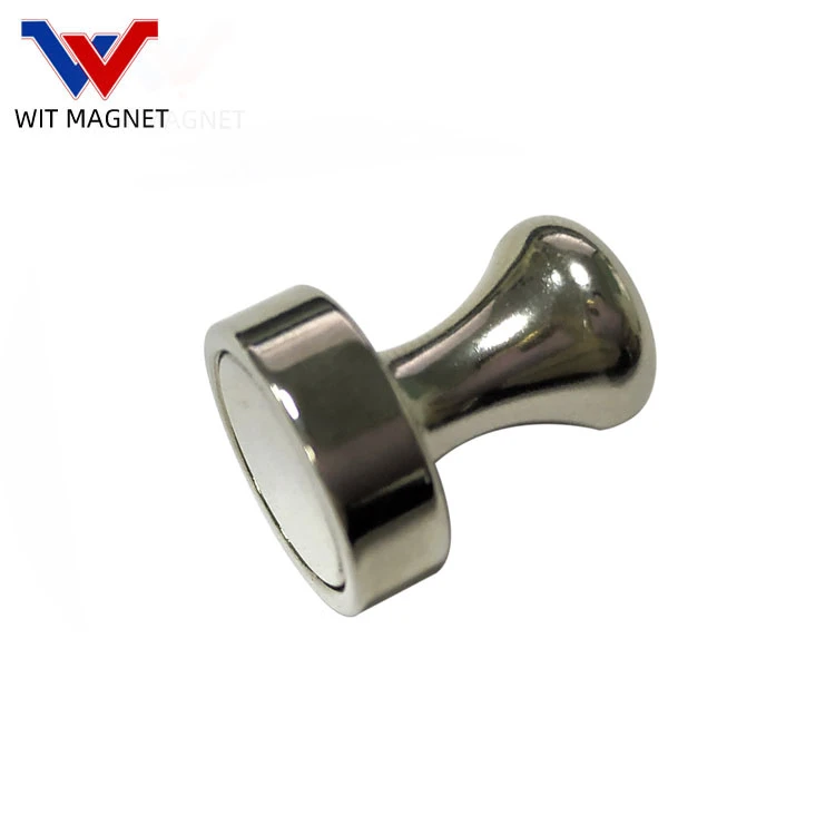 Super Strong Magnetic Materials N35 Neodymium Push Pin Magnets