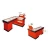 Import Supermarket checkout counter retail shop cashier desk customized checkout counters from China
