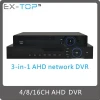Support 2 HDD H.264 DVR / HVR / NVR Features Hybrid Network Full CCTV HD AHD 8CH DVR