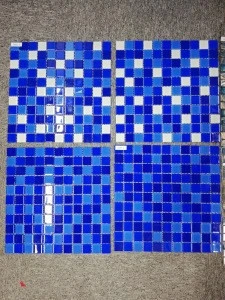 Swimming Pool Blue Mosaic Bisazza Style Water Feature Decoration Mosaic Glass Crystal Mosaic Tiles