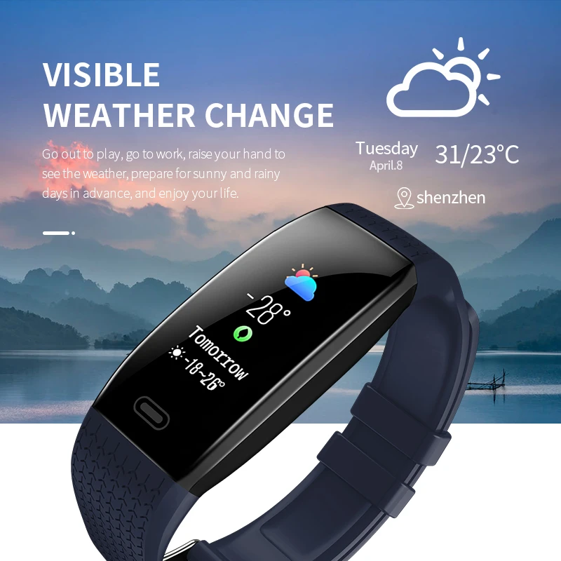 T5 Smart watch Measure body temperature blood pressure, ECG and heart rate monitor and measure instrument Sports watch