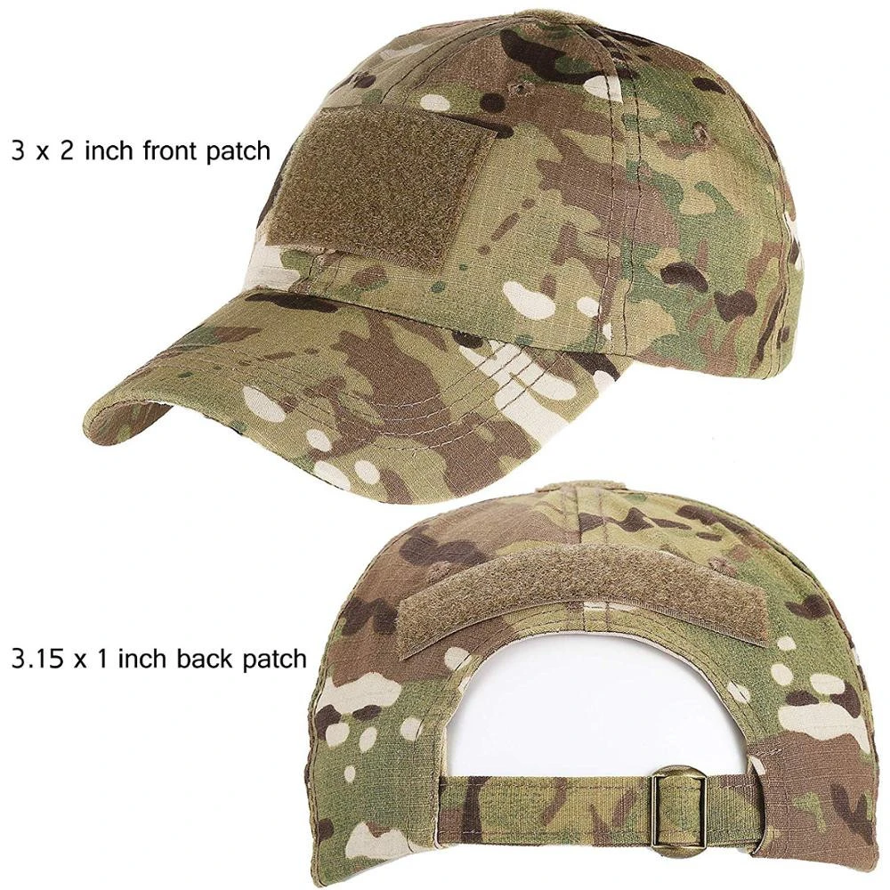 Tactical Hat with Tactical Military Patches Adjustable Operator Hat Durable Tactical OCP Flag Ball Cap Hat for Men Work gym